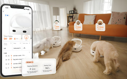 FurBabyFeeder Mini Automatic Cat Feeder 2-Tag Bundle