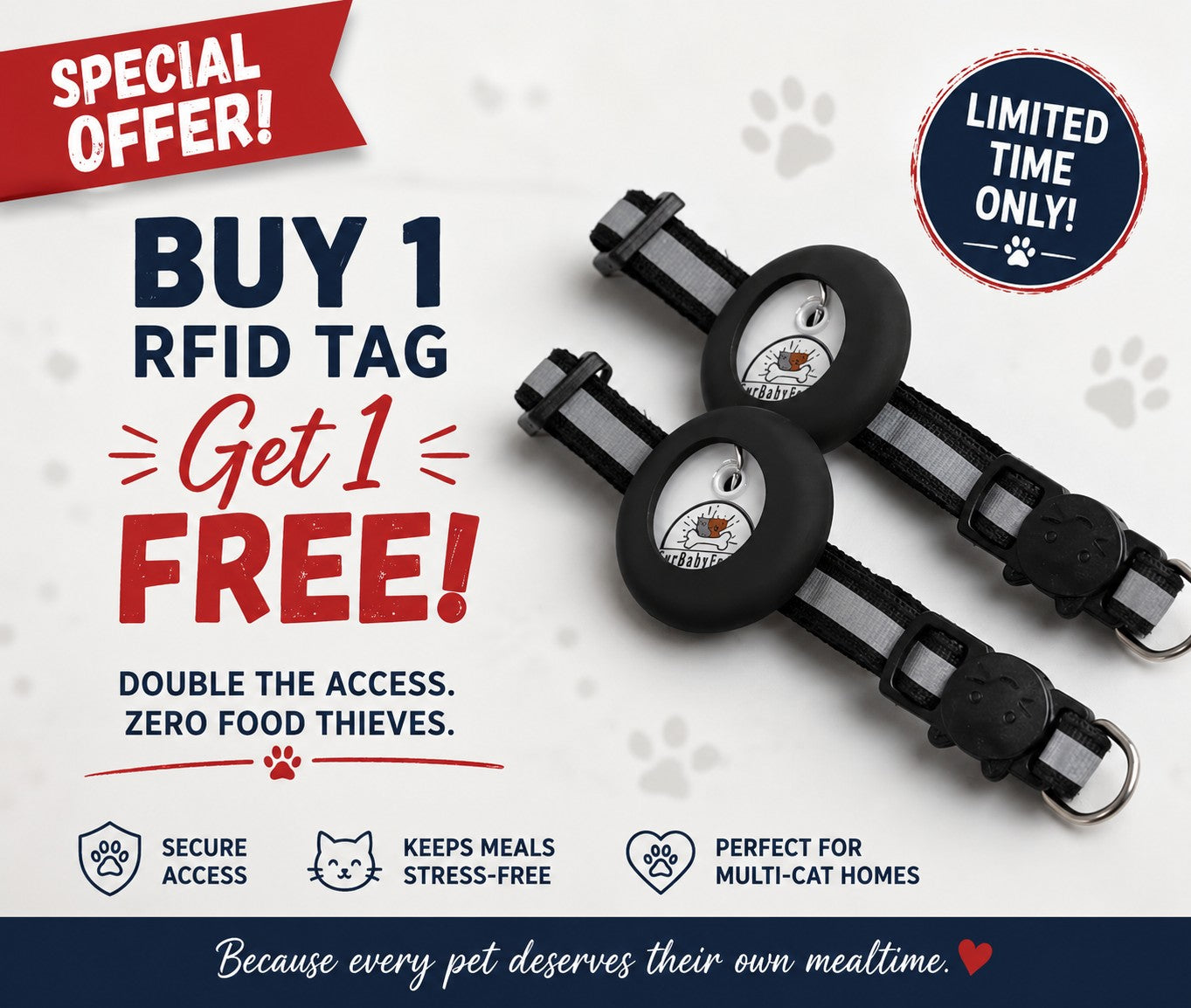 FurBabyFeeder RFID Tags (2 Pack) – Buy 1, Get 1 FREE