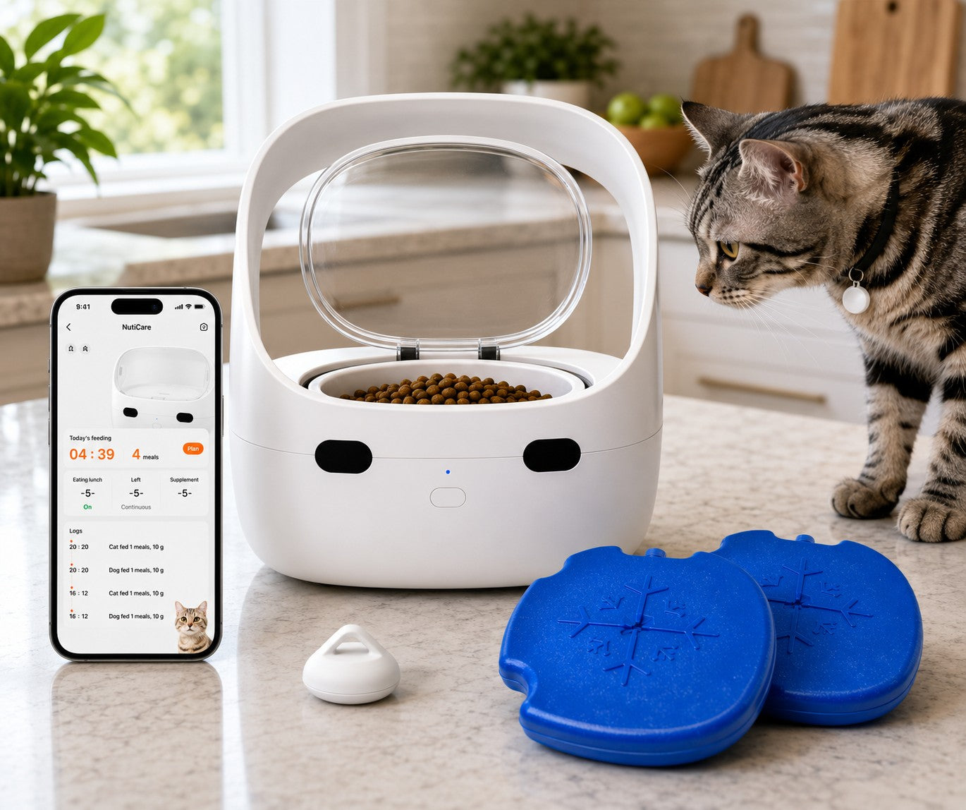 FurBabyFeeder Mini RFID Cat Feeder Cooling Ice Pack Bundle – Includes 2 Ice Packs
