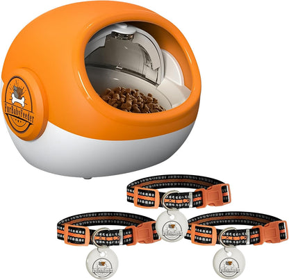 FurBabyFeeder Sphere Automatic RFID Cat Feeder 3-Tag Bundle for Multi-Pet Homes