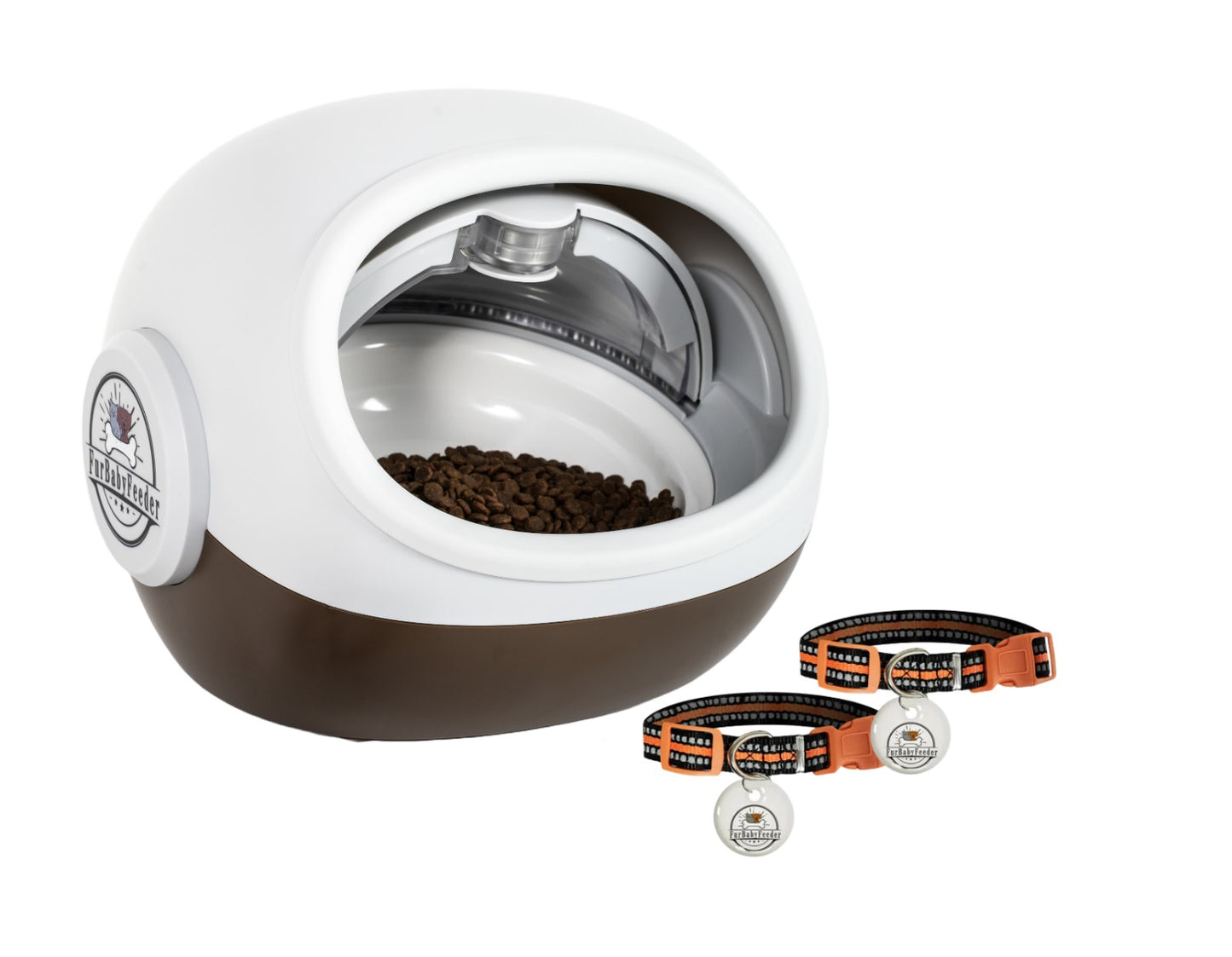 FurBabyFeeder Sphere Automatic RFID Cat Feeder 2-Tag Bundle for Multi-Pet Homes