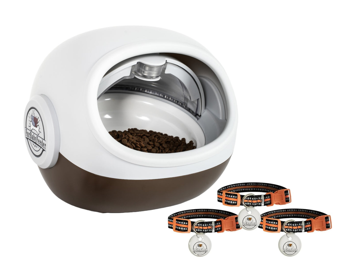 FurBabyFeeder Sphere Automatic RFID Cat Feeder 3-Tag Bundle for Multi-Pet Homes