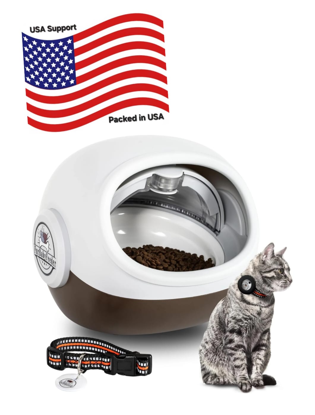 FurBabyFeeder Sphere – Automatic RFID Microchip Pet Feeder for Secure Pet Meals