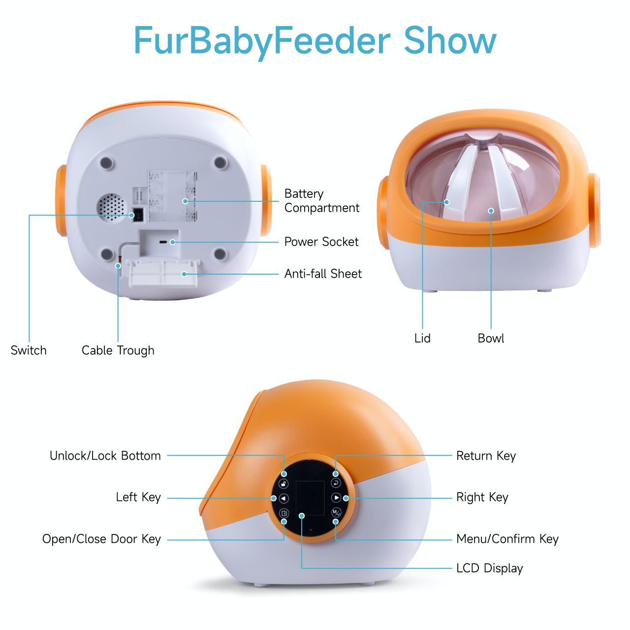 Furbabyfeeder Sphere Pet Feeder Show