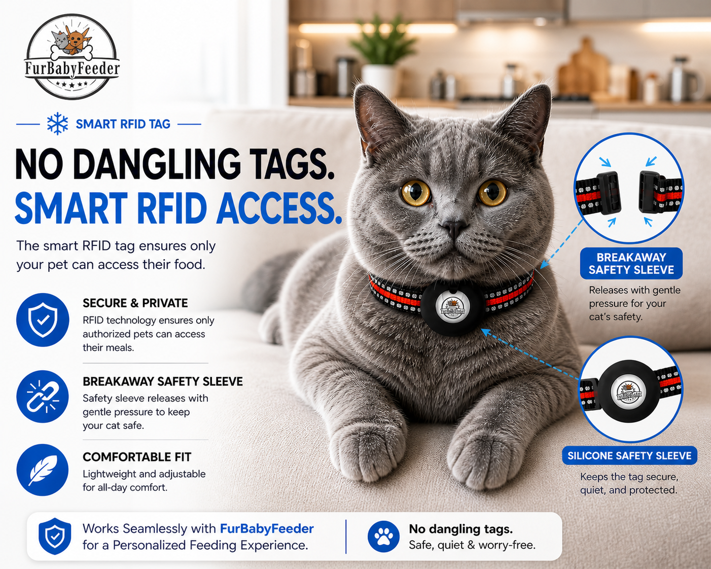FurBabyFeeder RFID Tags Accessory: Extra Replacement Tags for Your Pet Feeder