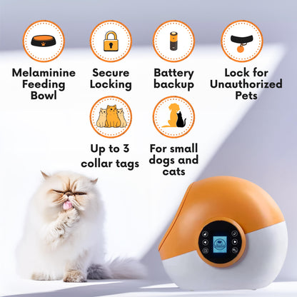 FurBabyFeeder Sphere Automatic RFID Cat Feeder 2-Tag Bundle for Multi-Pet Homes